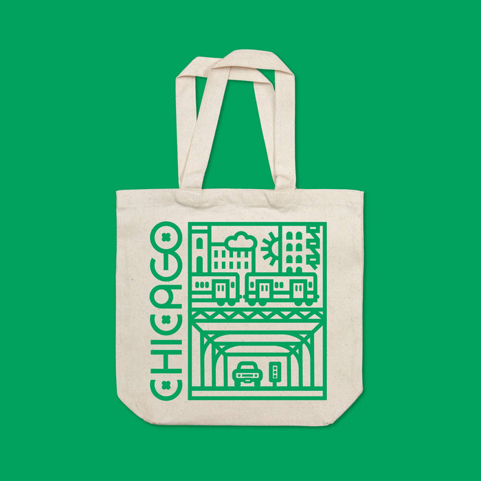 CHICAGO • Under the L • Tote Bag