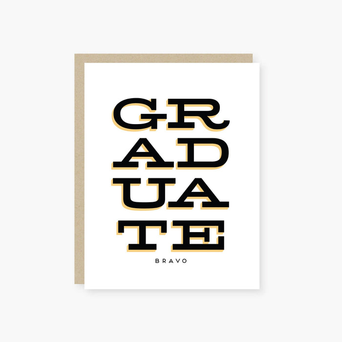 Bravo graduate: Single card
