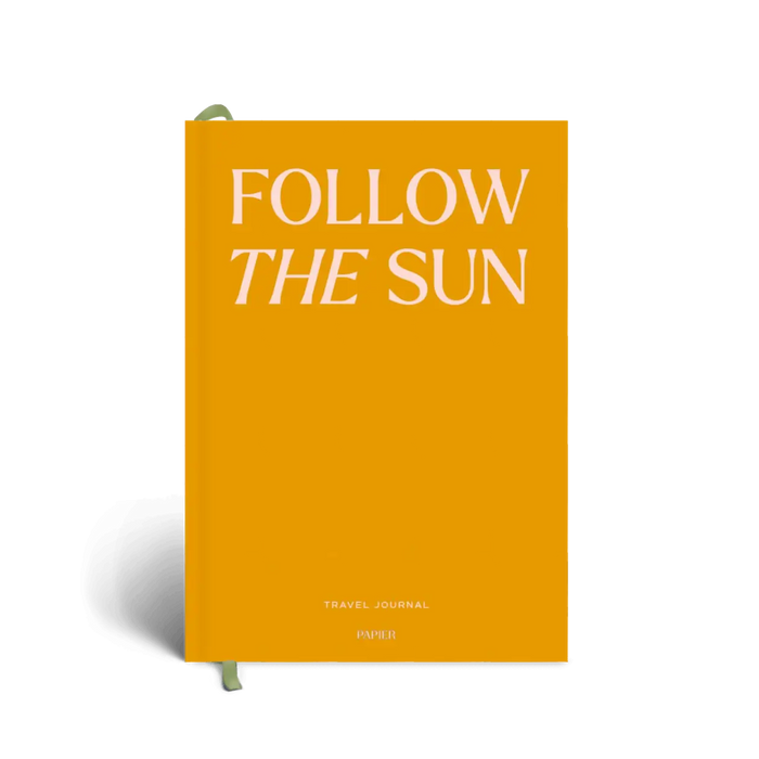 Guided Travel Journal, A5 Hardcover - Follow The Sun