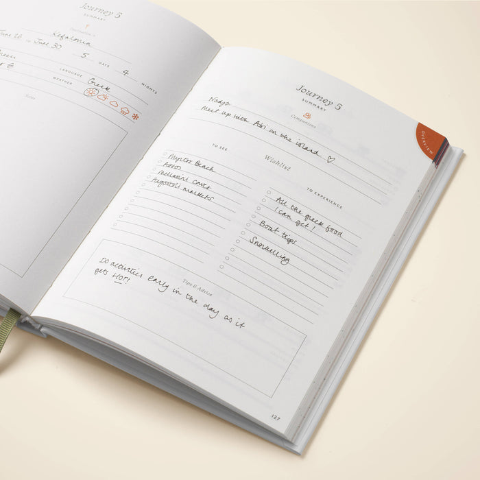 Guided Travel Journal, A5 Hardcover - Follow The Sun