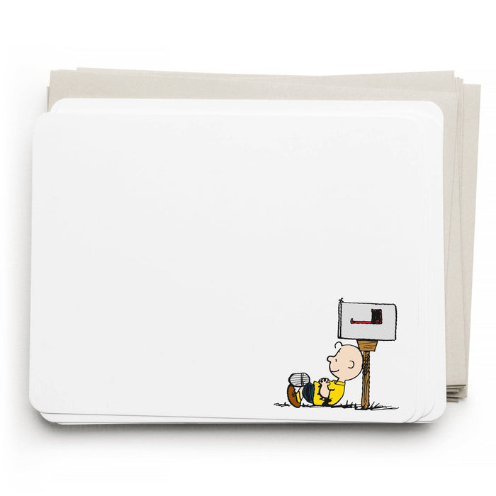 E. Frances x Peanuts® Charlie Brown Mailbox Flat Notecards