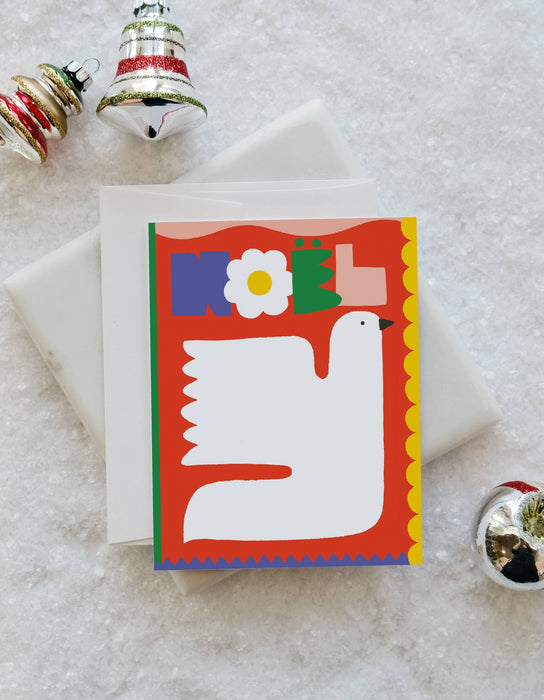Christmas Holiday Greeting Card | Noel Dove: Single