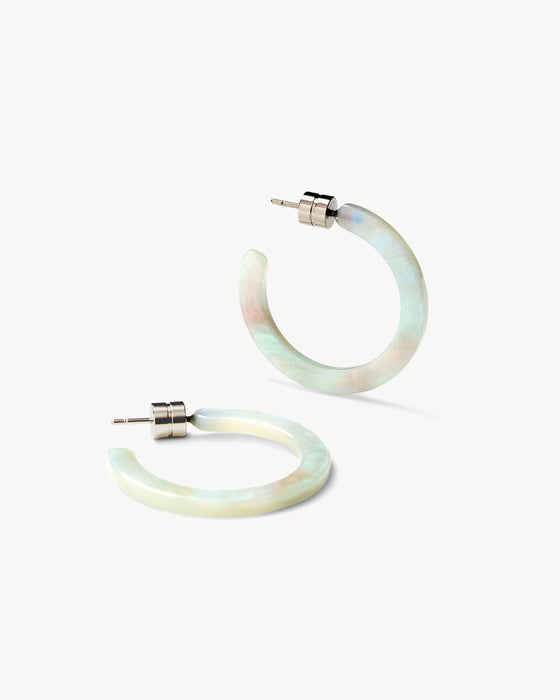 Mini Hoops in Astral Mint