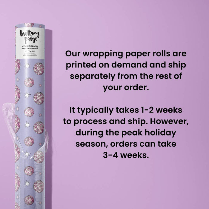Disco Ball Wrapping Paper Roll