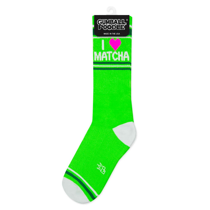 I ❤️ Matcha Gym Crew Socks