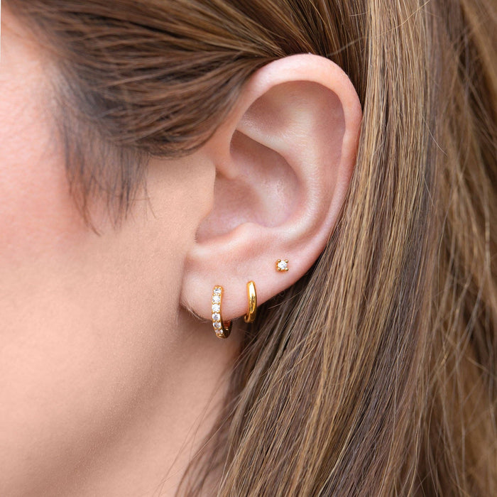 Essentials Earring Set: Gold