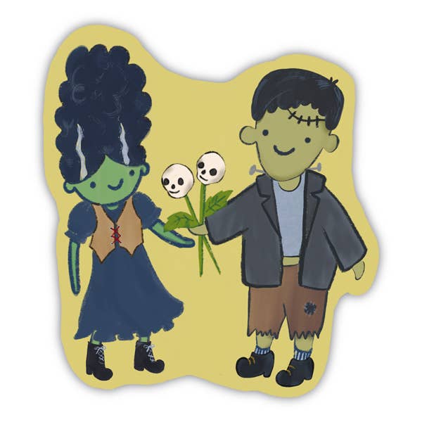 Do the mash frankenstein/ cute monster love sticker