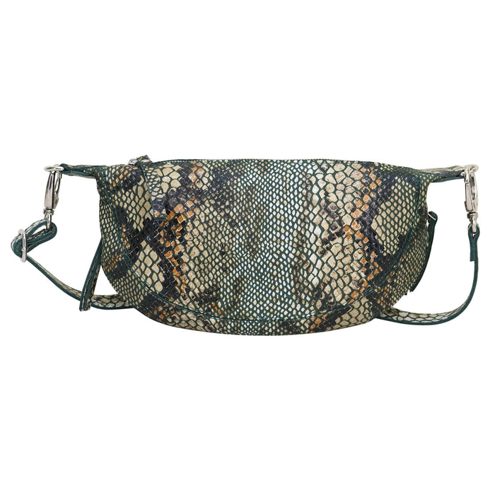 Crosby Handcrafted Leather Sling/Crossbody Bags: Grass