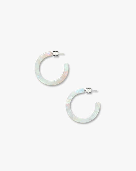 Mini Hoops in Astral Mint