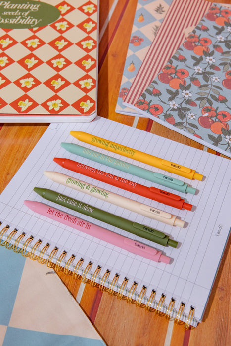 Write On Gel Pen Set, Garden Sayings
