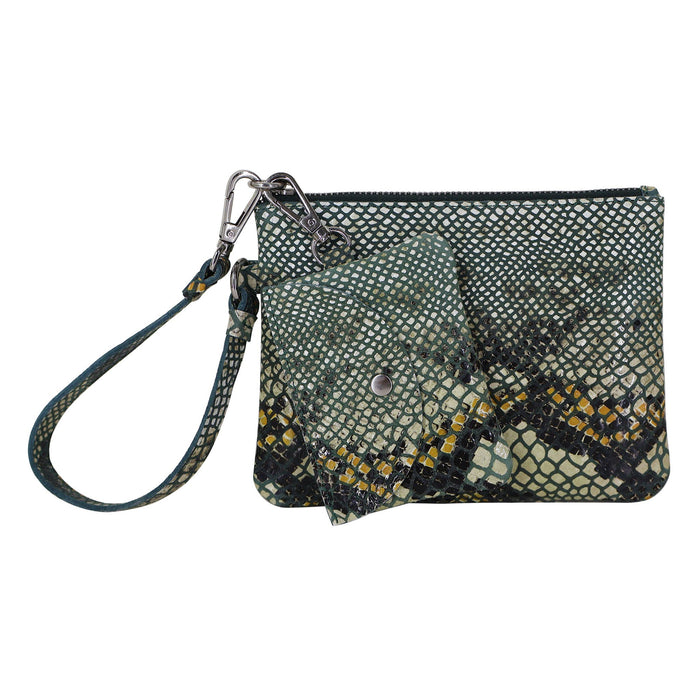 Handcrafted Leather Poetry Pouches: Sky Blue