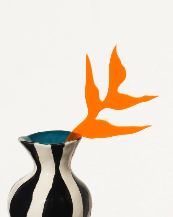 Small Macaw Flower Stem: See-thru orange