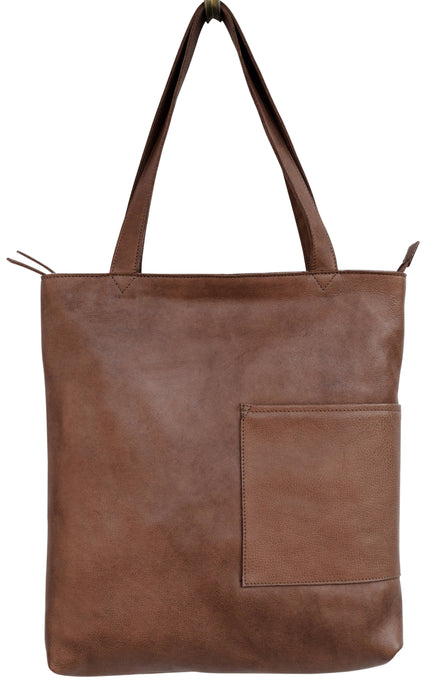Leon Handcrafted Leather Tote Bags: Oxblood