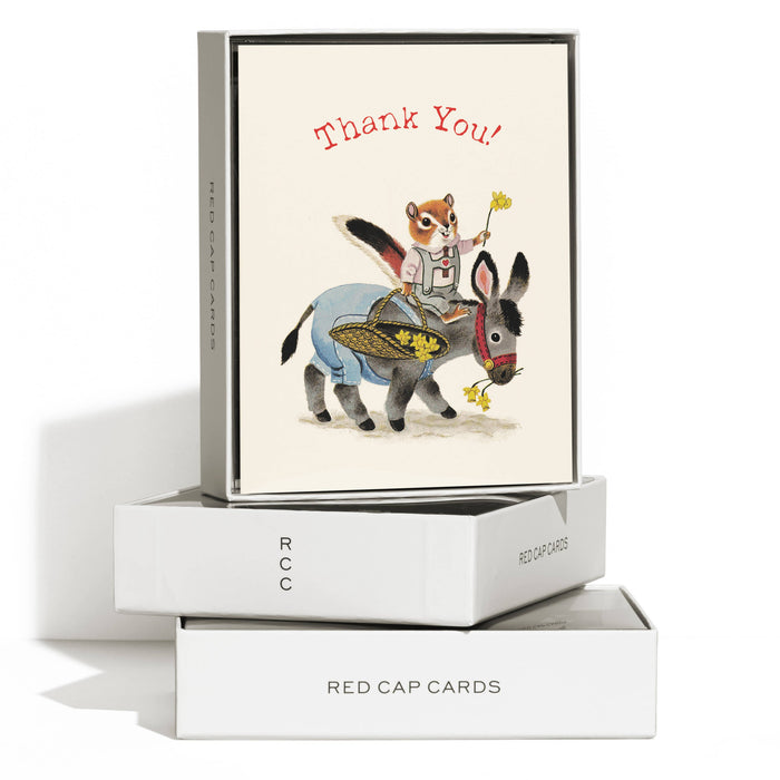 Richard Scarry Chipmunk and Donkey greeting card: Single