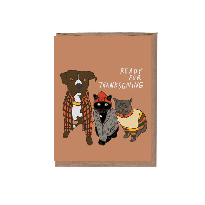 Thanksgiving Crew Greeting Card