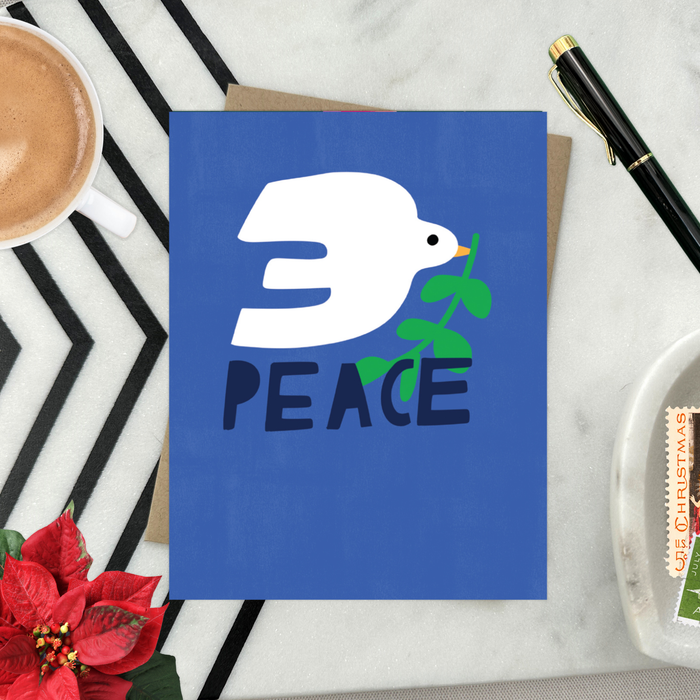 Peace Bird Holiday Card