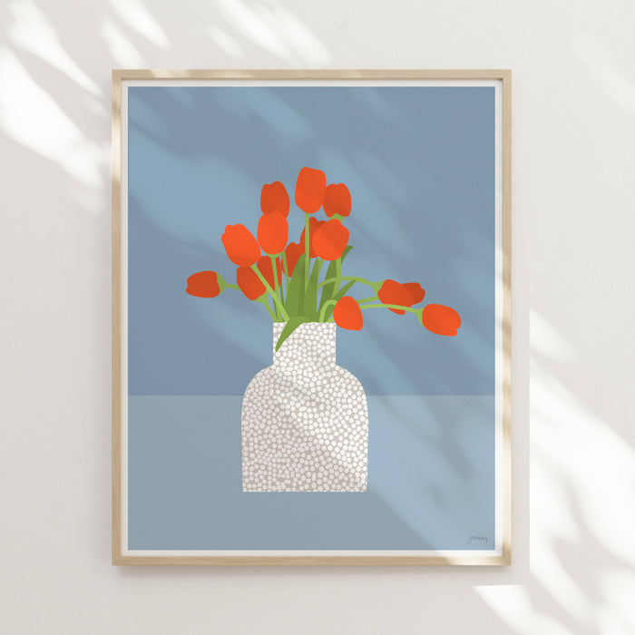 Tulips Art Print. Signed. Unframed. 250117: 11 x 14 Unframed