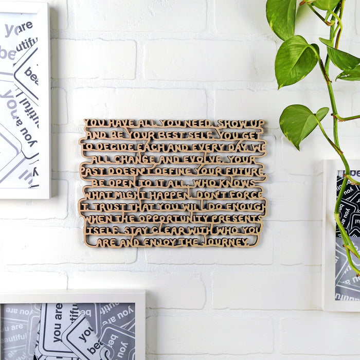You have all you need - Paragraph: Wood