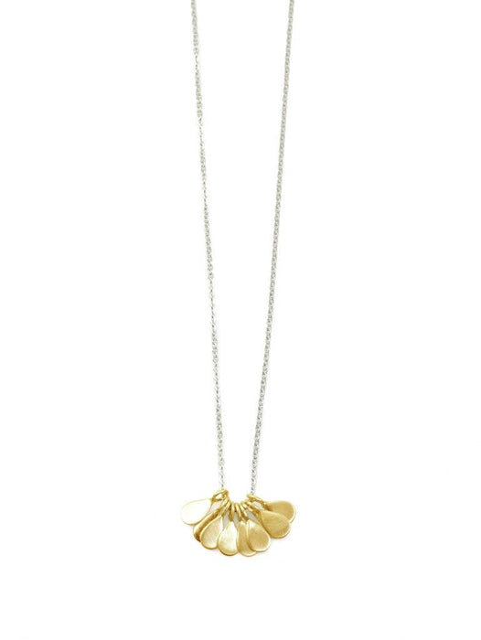 Dangles Multiple Drops Necklace in Silver or Vermeil: Gold