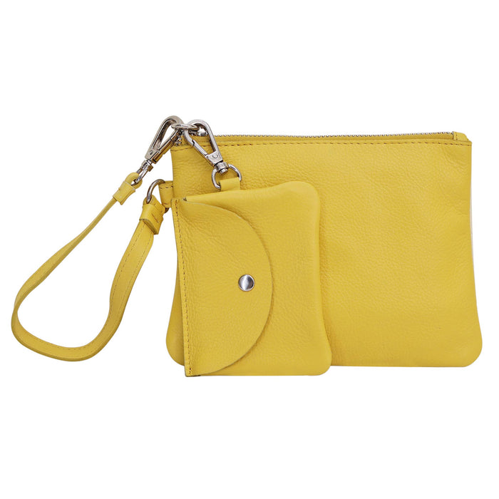 Handcrafted Leather Poetry Pouches: Sky Blue