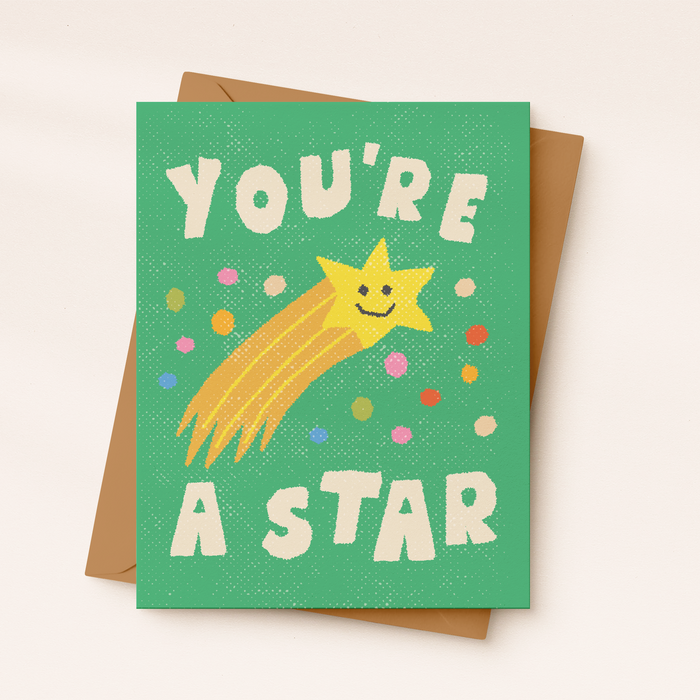 You're a Star Kids Encouragement Card | Kids Birthday card