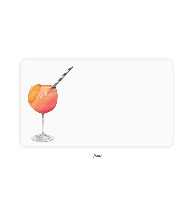 Aperol Spritz Little Notes® – Boxed Set of 85 Mini Note Card