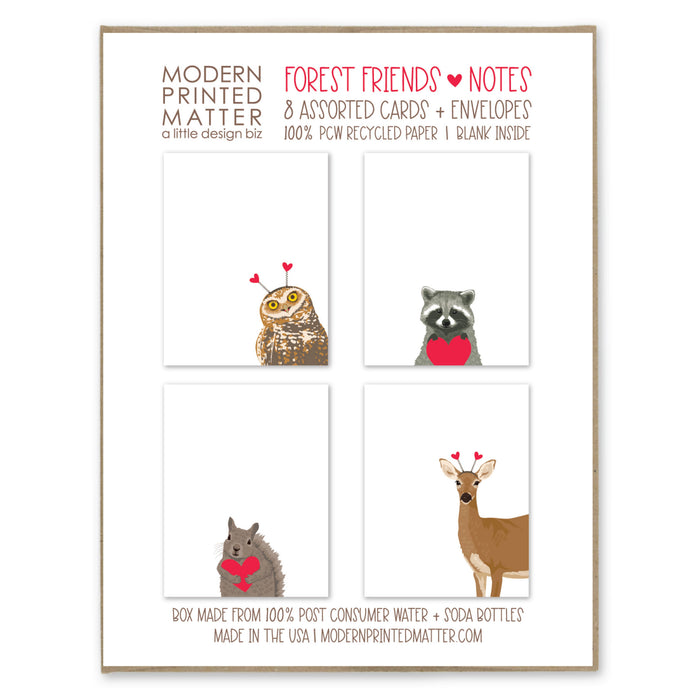 Forest Friends Blank Love Note Set