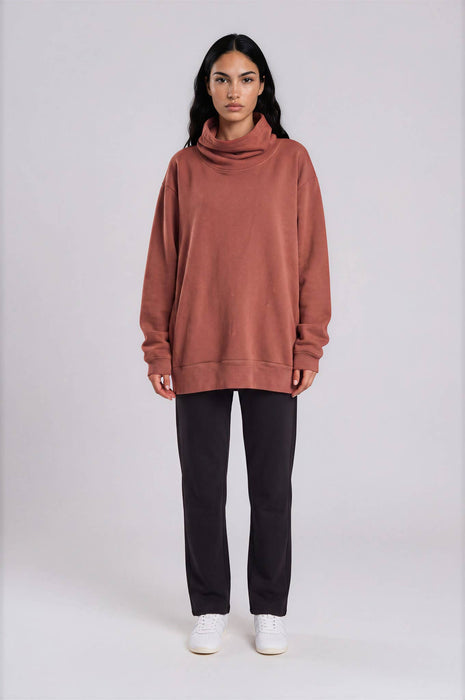 Fall 2026 Danny Fleece Sweatshirt- Immediate: Clay / Size One