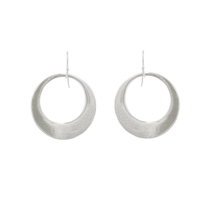 Large circle earrings: Vermeil