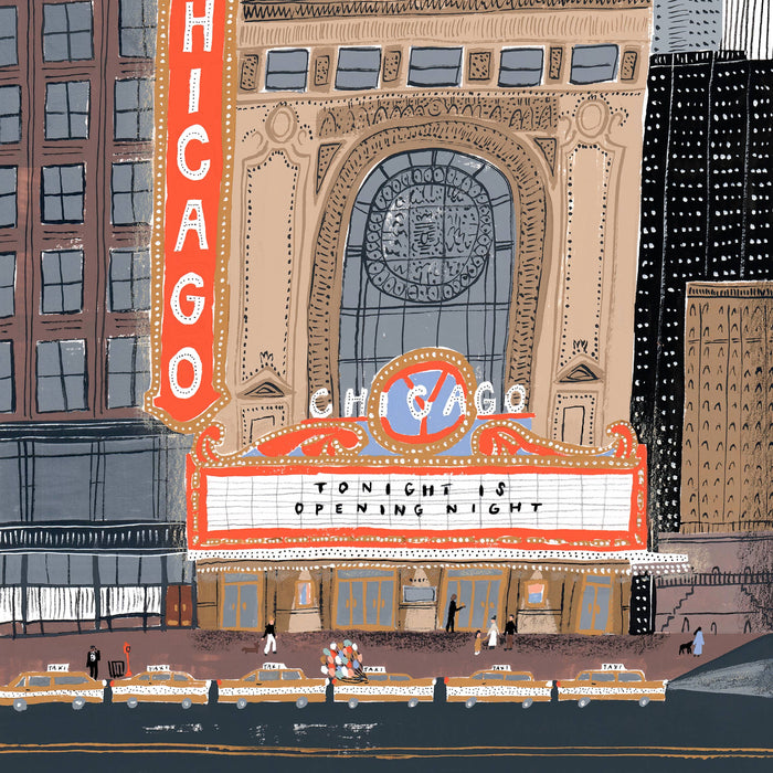 "Chicago Theatre" Giclée Fine Art Print: 11x14 in.