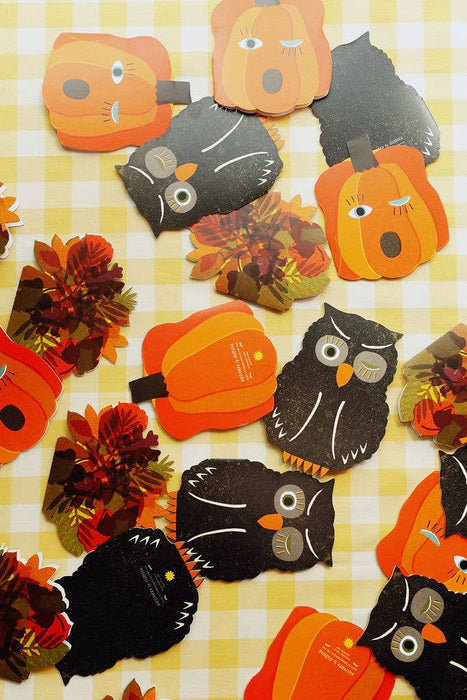 Autumn Leaves Die Cut Card - Spooky Season Collection