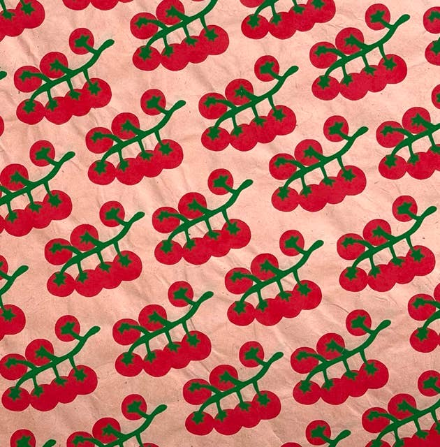 20x30 Tomato handmade paper