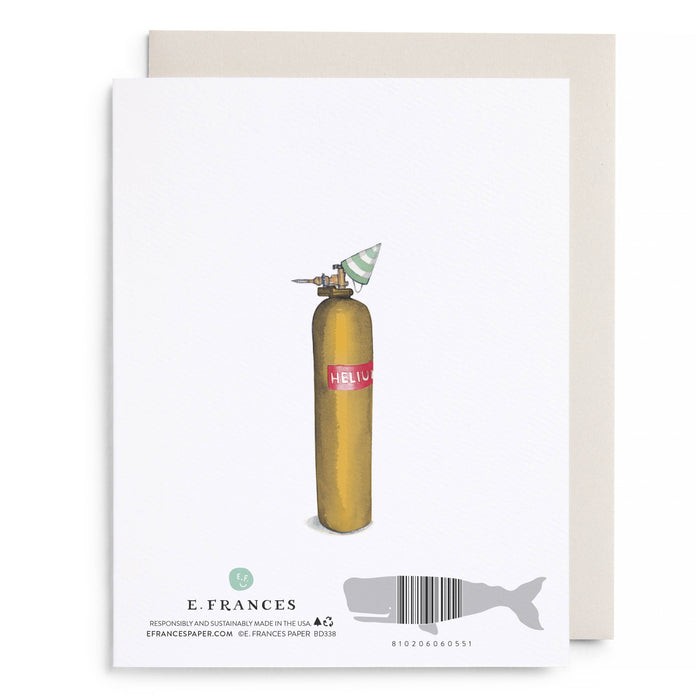 Helium 21 Birthday Greeting Card