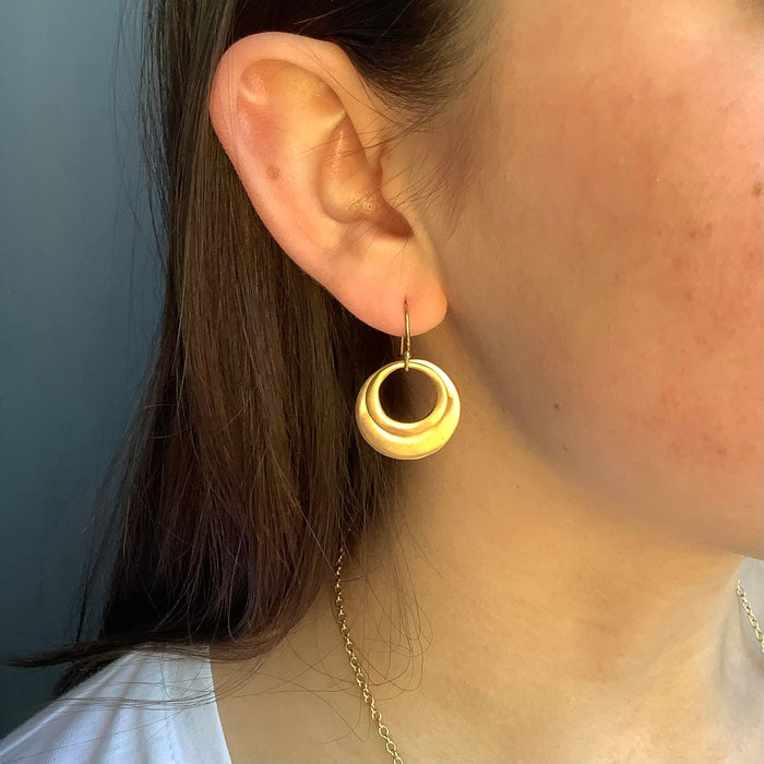 Double small & medium circles earrings: Mixed