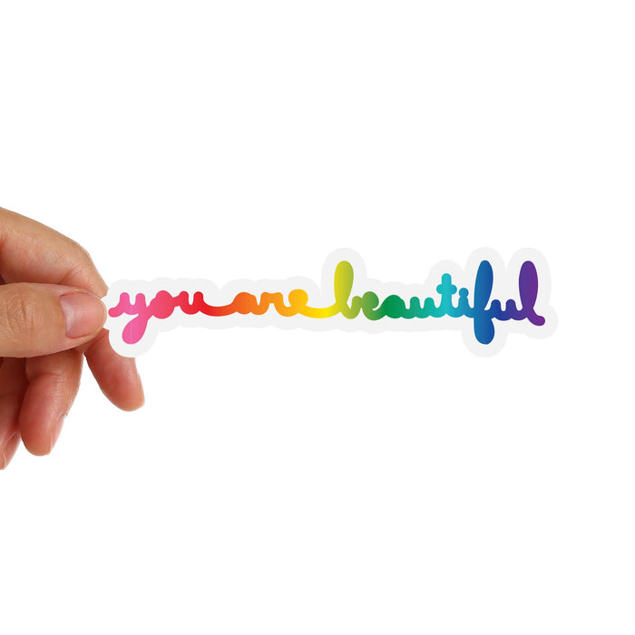 Rainbow Cursive Stickers