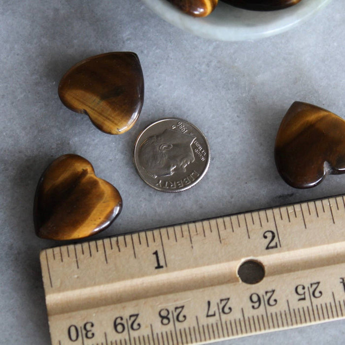 Tiger's Eye 20mm Heart (Crystals & Stones)