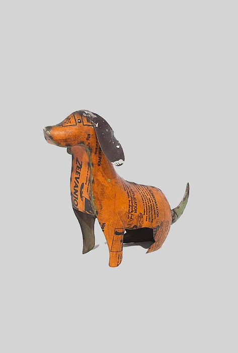 Golden Dog Recycled Metal Animals