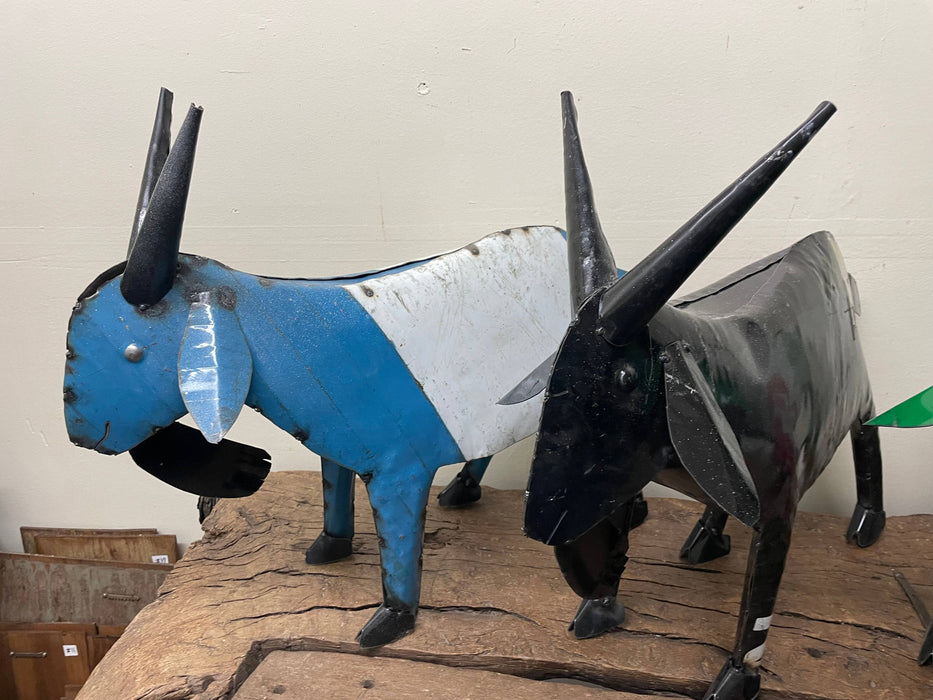 Farmhouse Goat-Yard Art-29x10x24H-Recycled Metal Goat-Medium