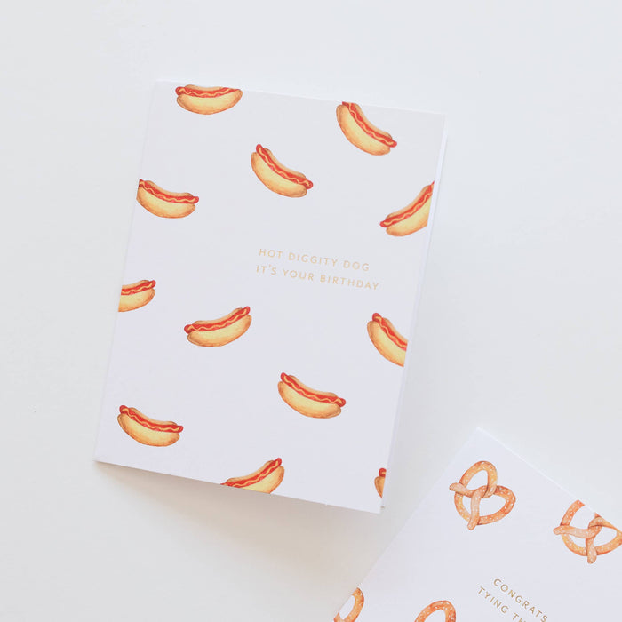 Hot Dog Birthday Card