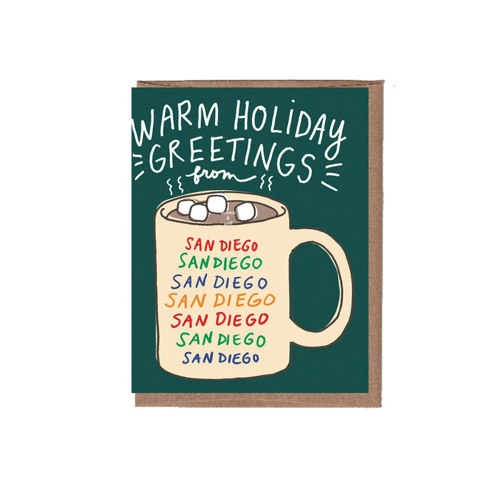 Scratch & Sniff City/State Mug Christmas Greeting Card: Chicago