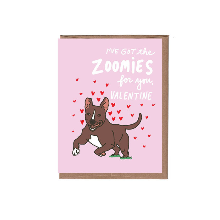 Zoomies Valentine's Day Greeting Card