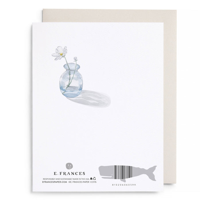 Bud Vase Sending Love Greeting Card