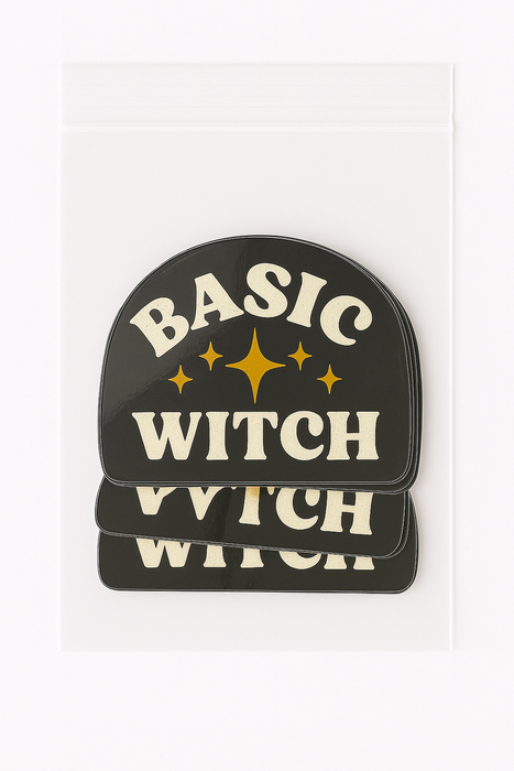 Basic Witch Sticker | Black Halloween Sticker | Sassy Fall Sticker