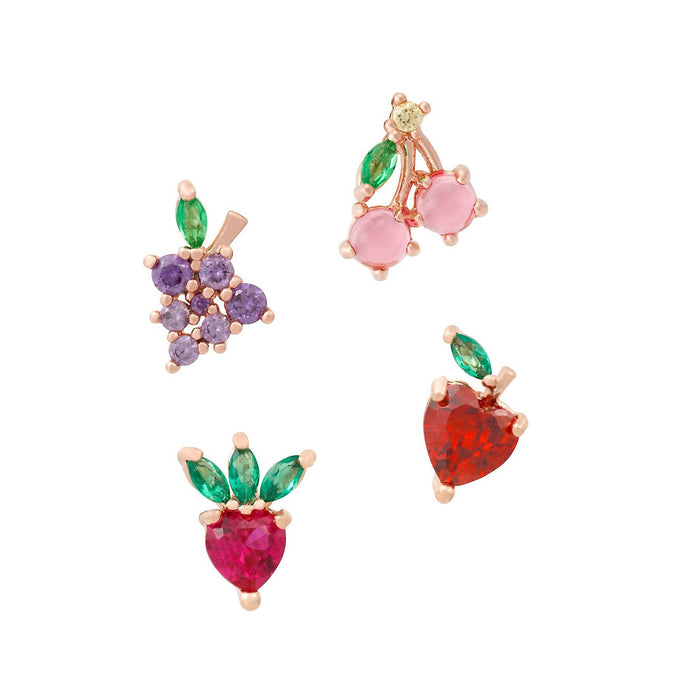 Fruit Basket Stud Set: Gold