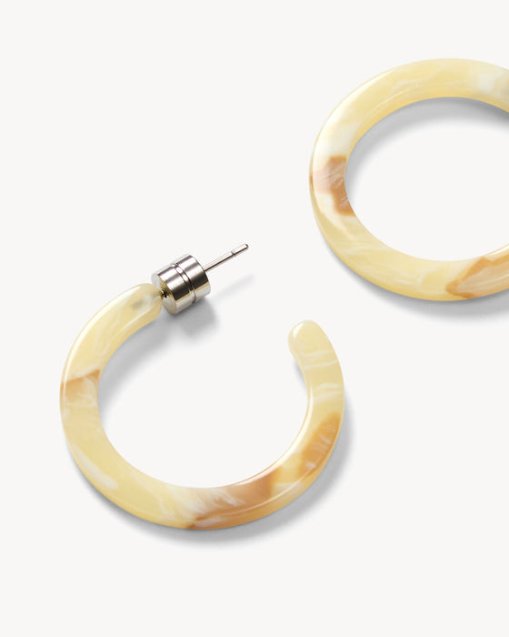 Mini Hoops in Crème