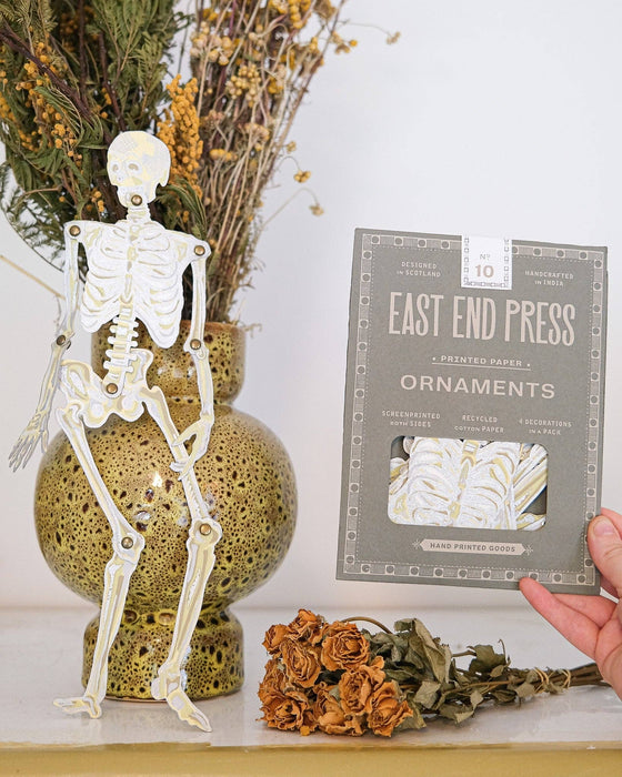 DANCING SKELETONS PAPER ORNAMENTS