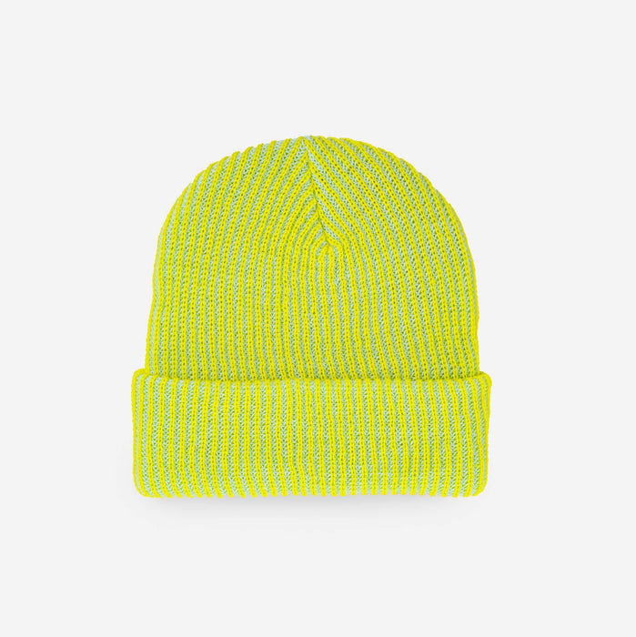 Simple Rib Knit Beanie: Moss Jade
