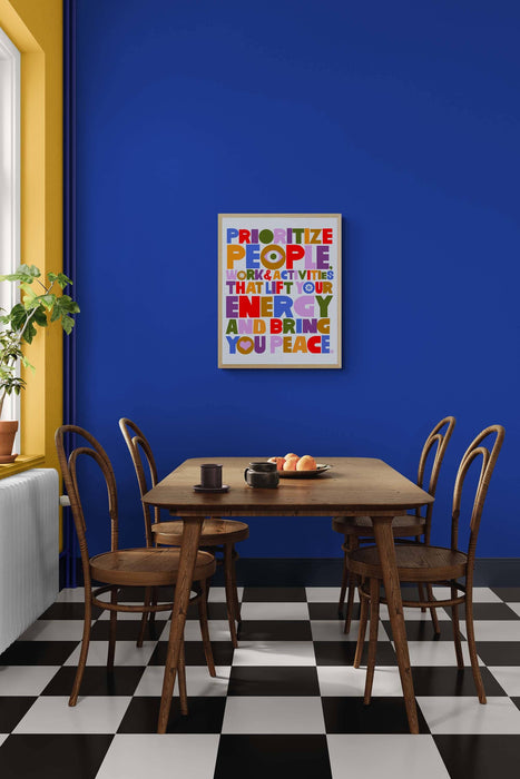 Prioritize...Peace - Art Print: 11" x 14"