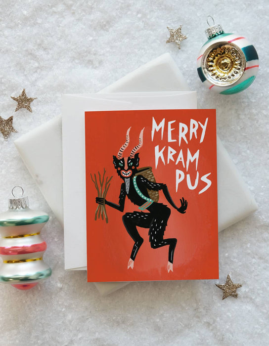 Holiday Greeting Card | Merry Krampus: Single Card