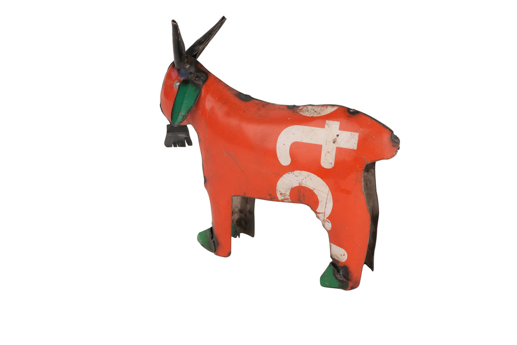 Recycled Mini Metal Goat-Garden Decor-Goat-11x11 inches-Mini